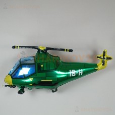 Шар (38''/97 см) Фигура, Вертолет, Зеленый